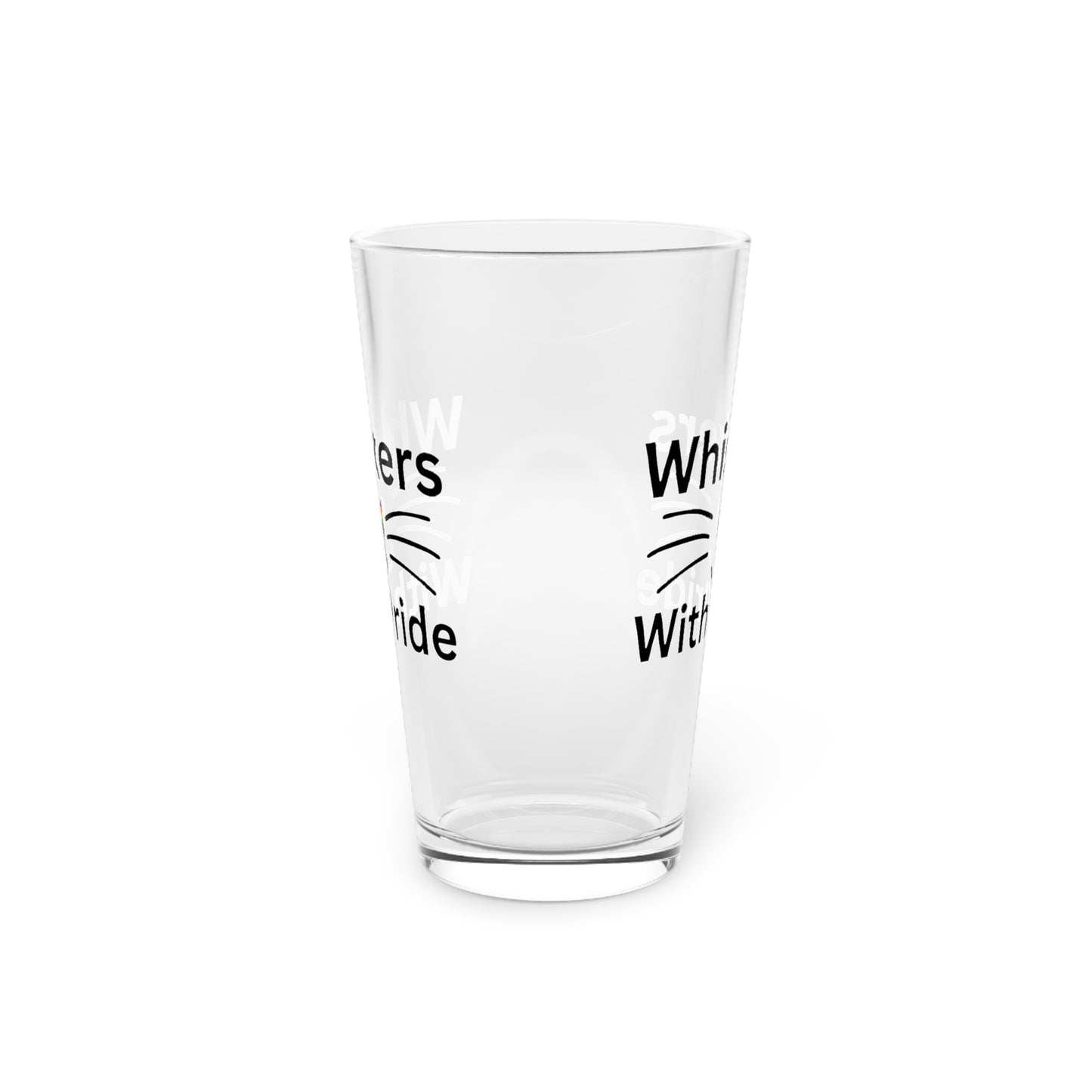 Whiskers With Pride Pint Glass 16oz