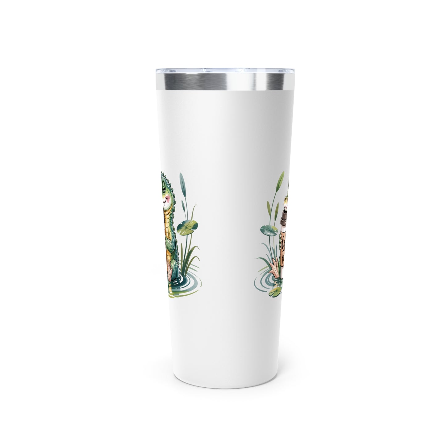 Tumbler Coffee Lover Alligator Design 22oz