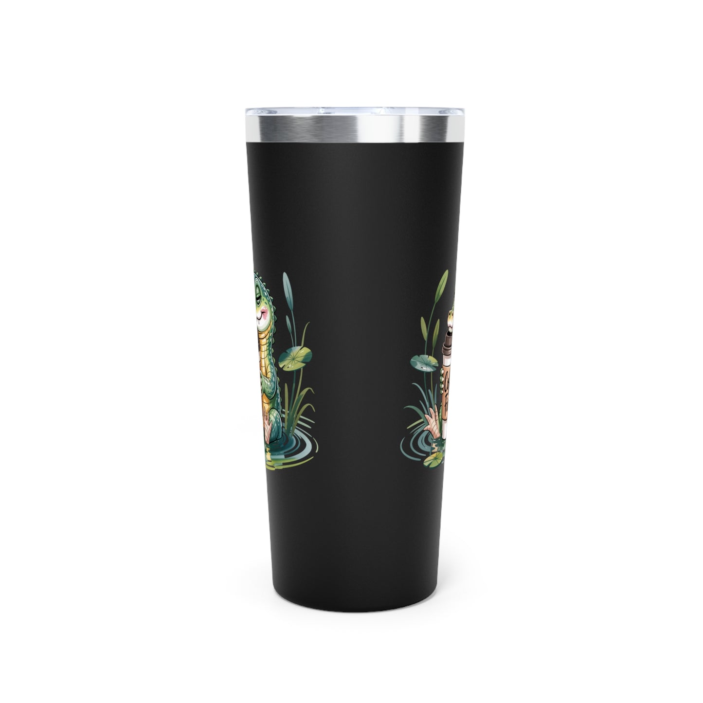 Tumbler Coffee Lover Alligator Design 22oz