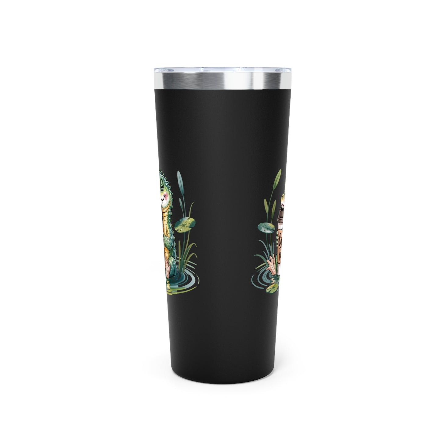 Tumbler Coffee Lover Alligator Design 22oz