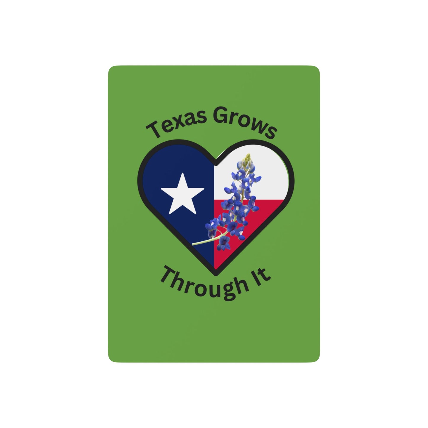 Texas Grows Through It – Wildflower Heart Cards