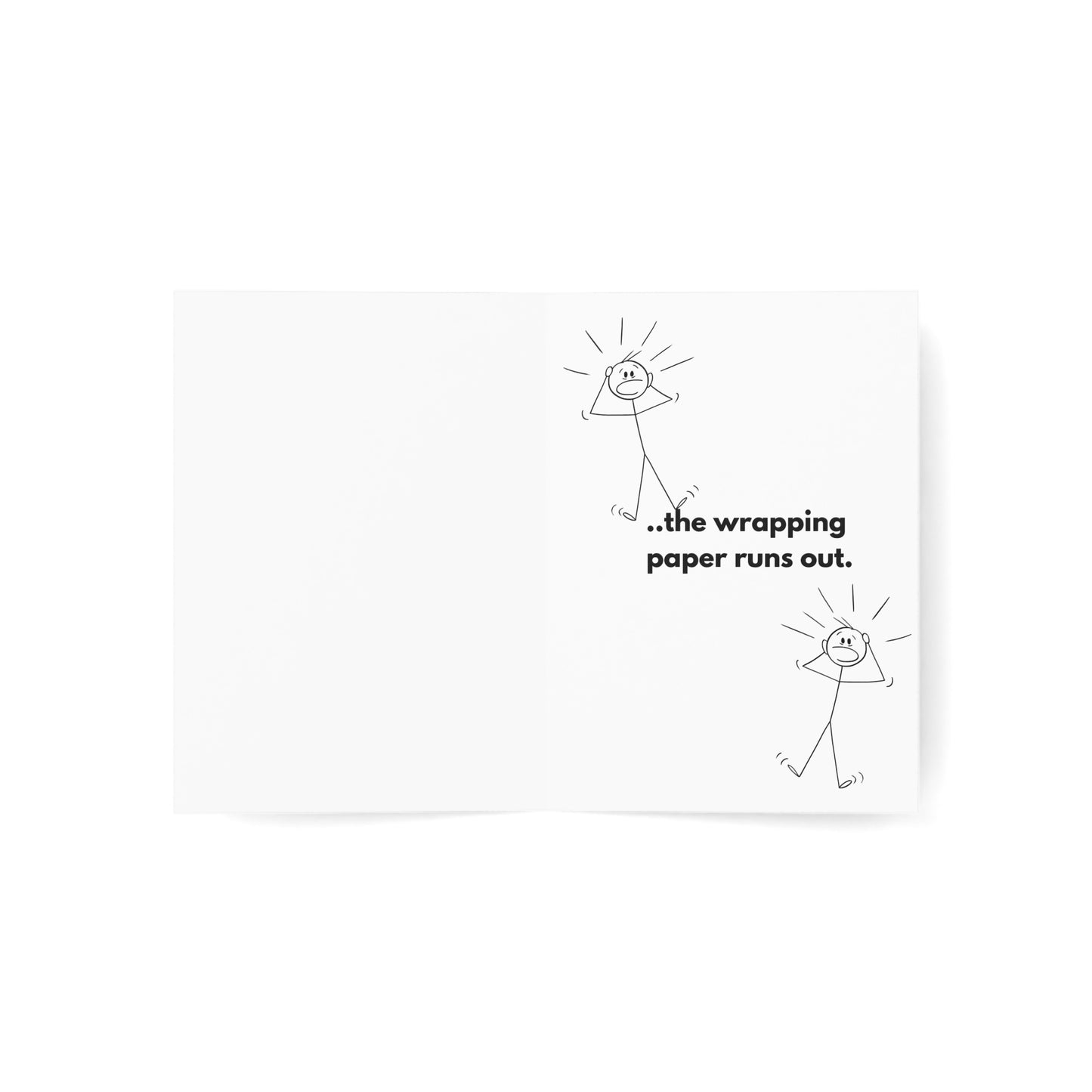 Greeting Cards - Funny Holiday Card - Wrapping Paper Humor