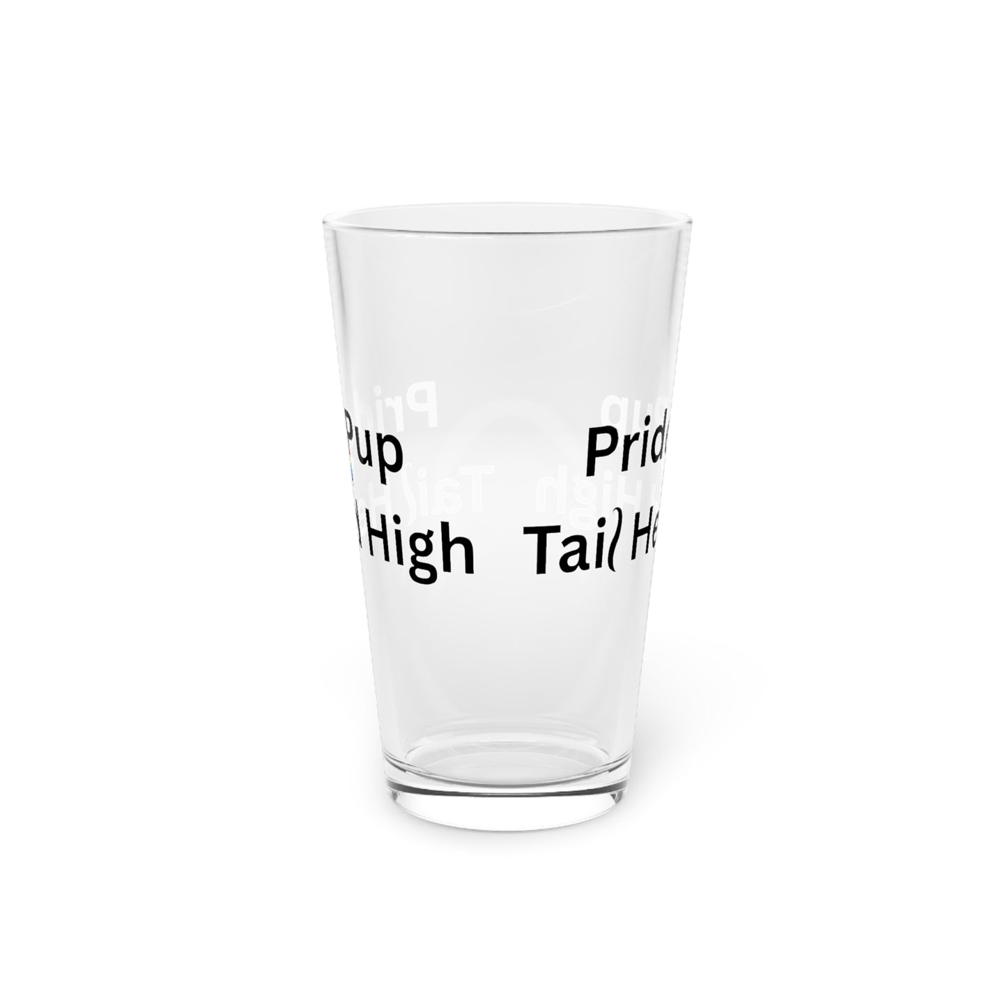 Pride Pup Pint Glass, 16oz - Celebrate with Style! Perfect for Pride Month