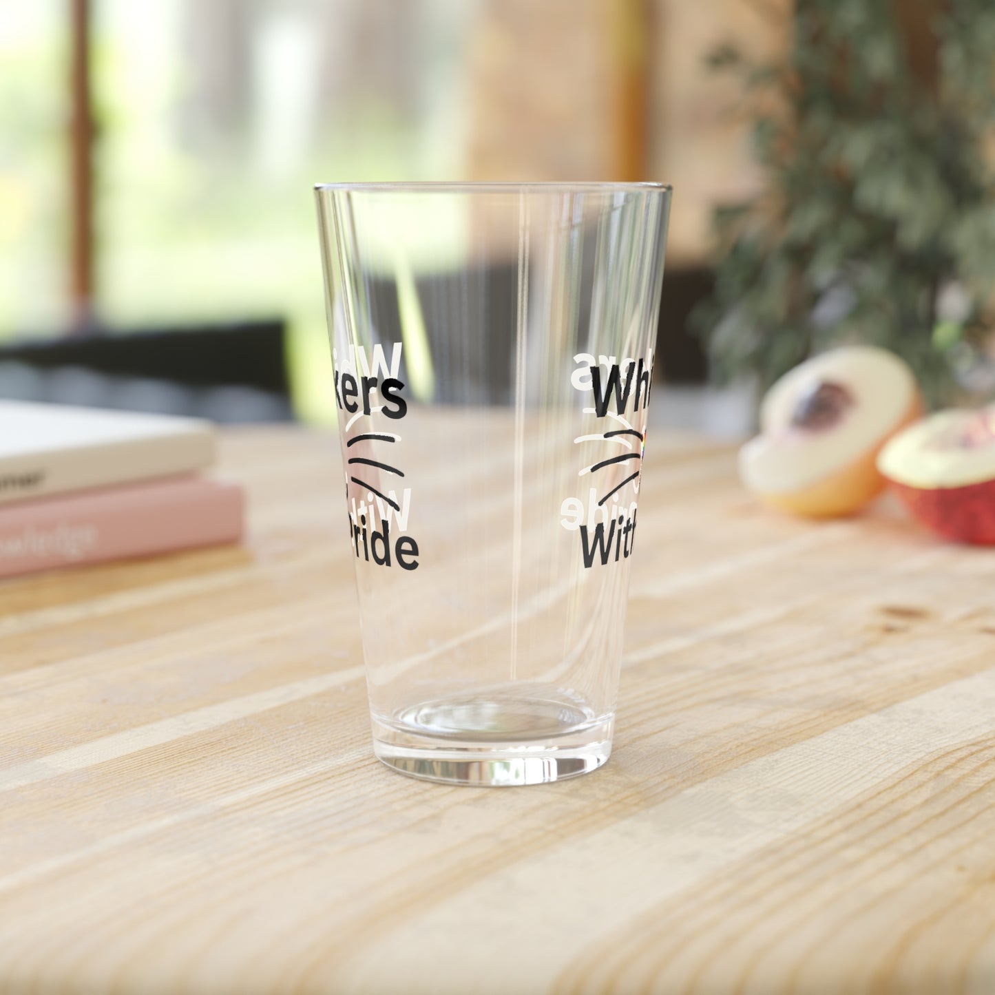 Whiskers With Pride Pint Glass 16oz