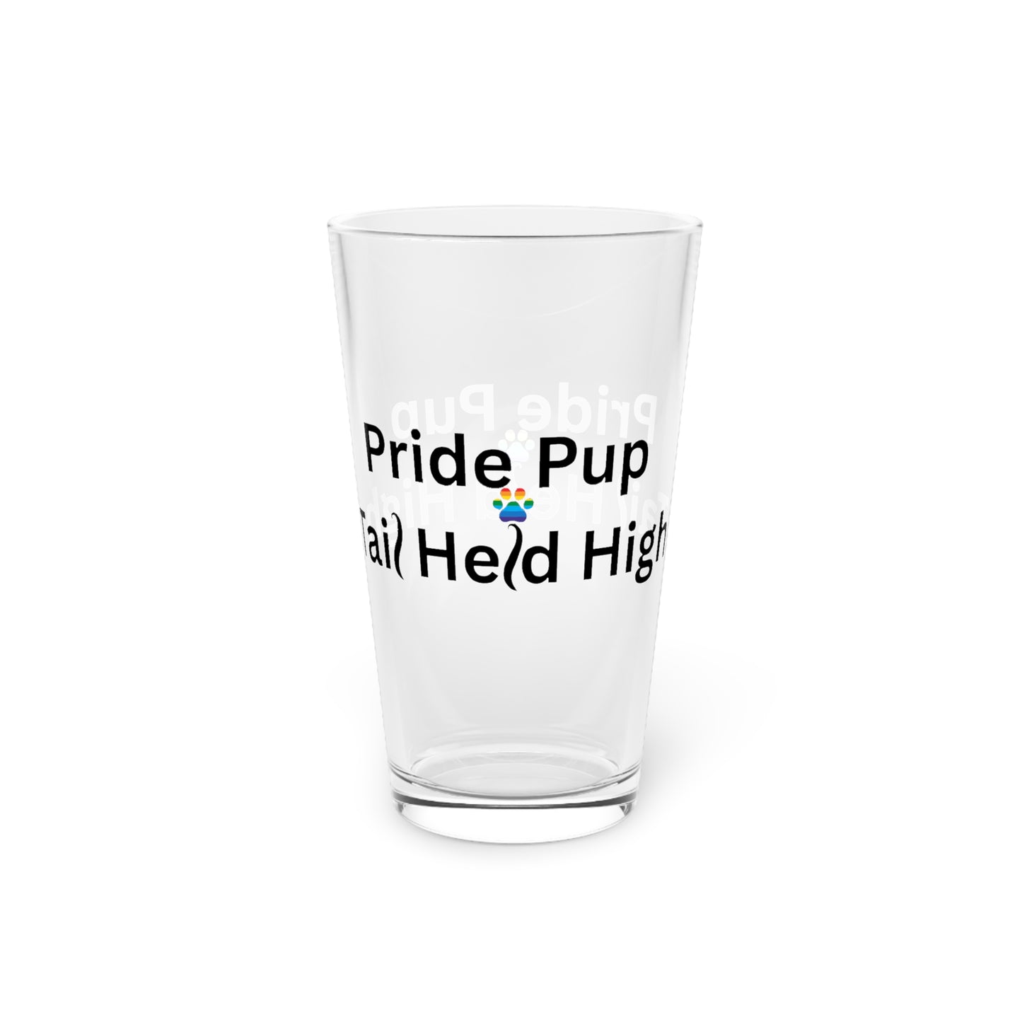 Pride Pup Pint Glass, 16oz - Celebrate with Style! Perfect for Pride Month