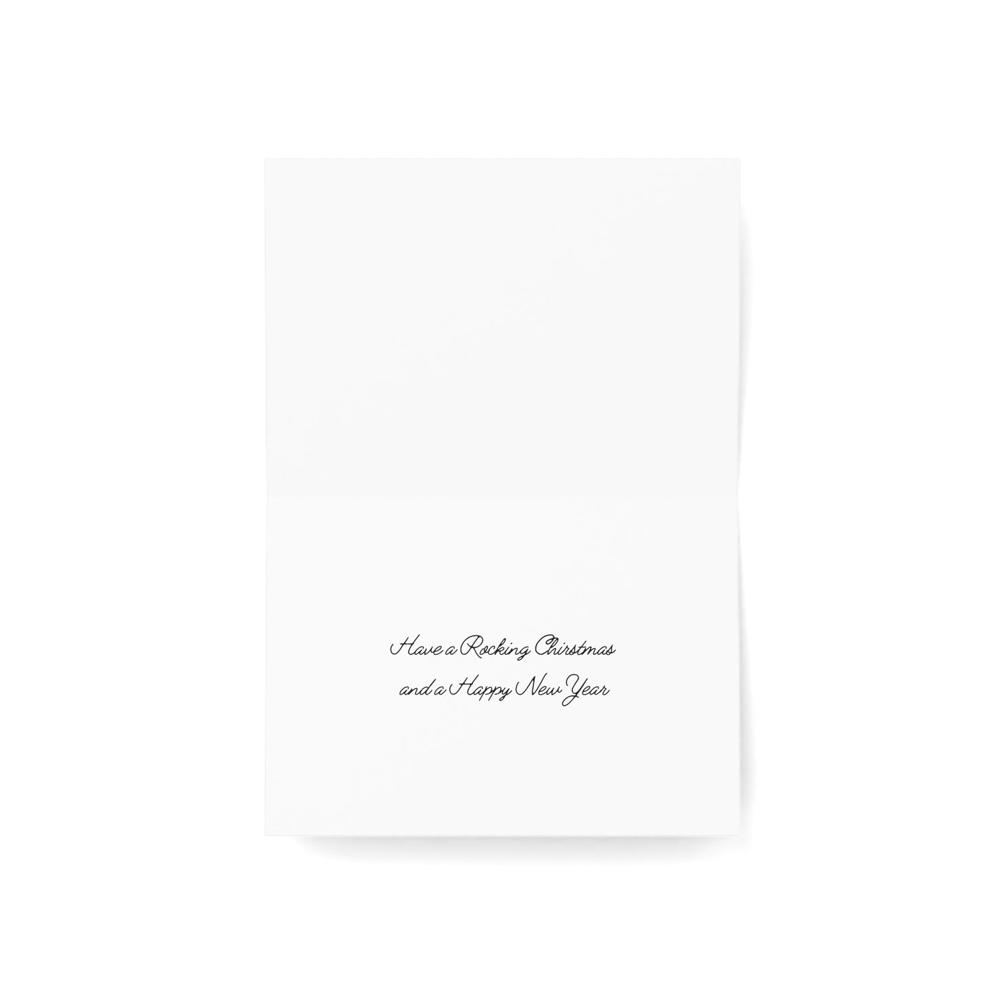 Greeting Cards - Rocking Around the Tree with Cat Band for Christmas (1, 10, 30, and 50pcs)