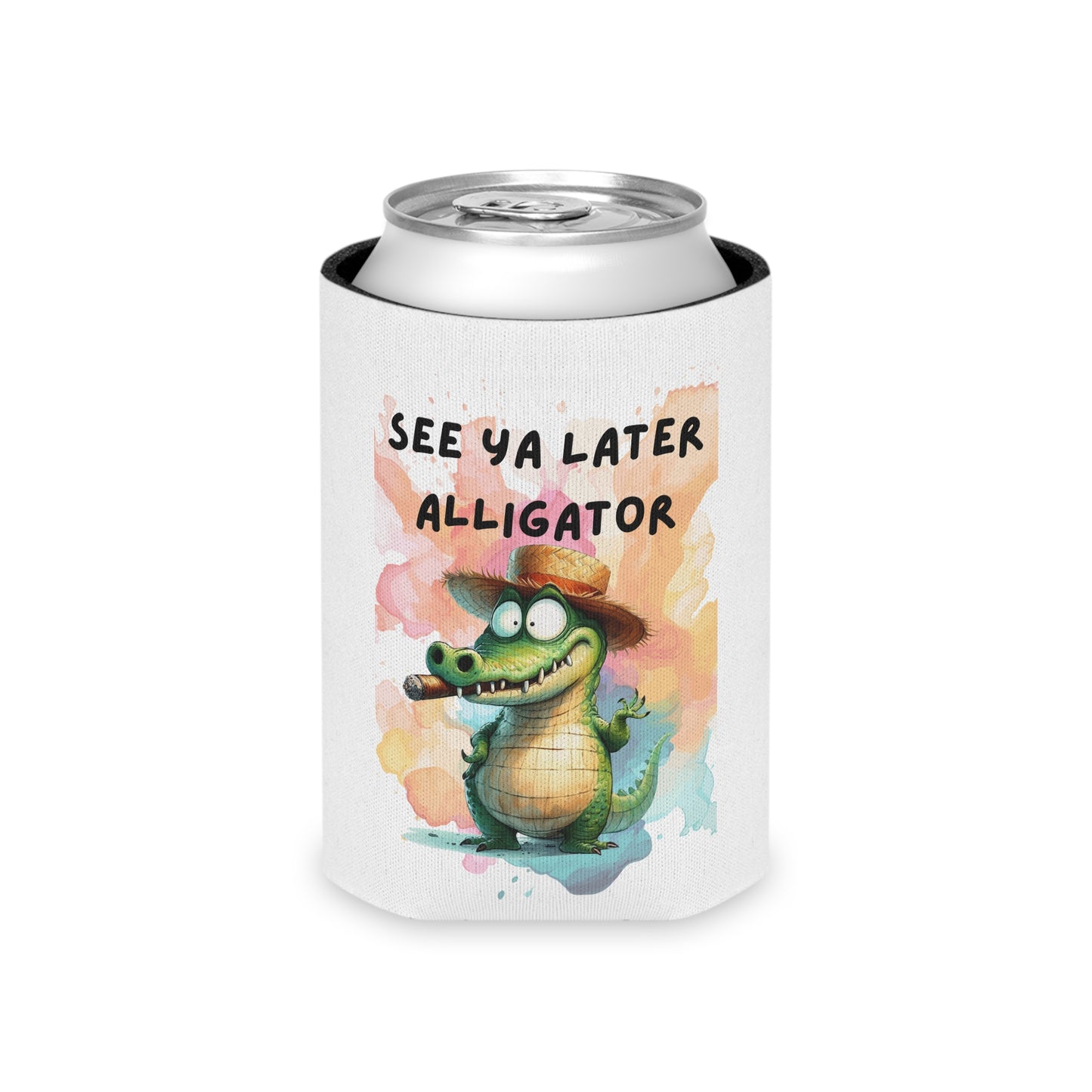 See Ya Later Alligator Can Cooler - Fun Summer Beverage Insulator, Cute Gift for Parties, Beach Days, BBQs, Pool Parties, and More!