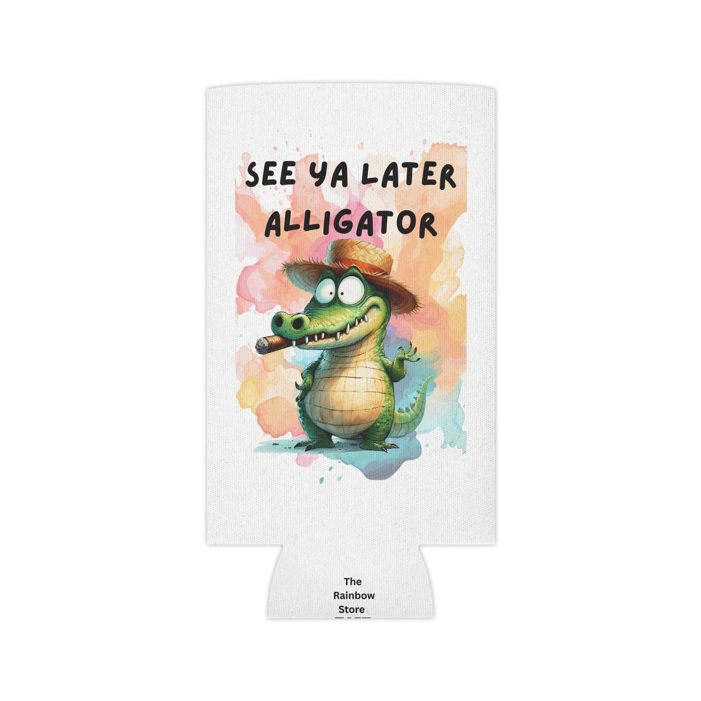 See Ya Later Alligator Can Cooler - Fun Summer Beverage Insulator, Cute Gift for Parties, Beach Days, BBQs, Pool Parties, and More!