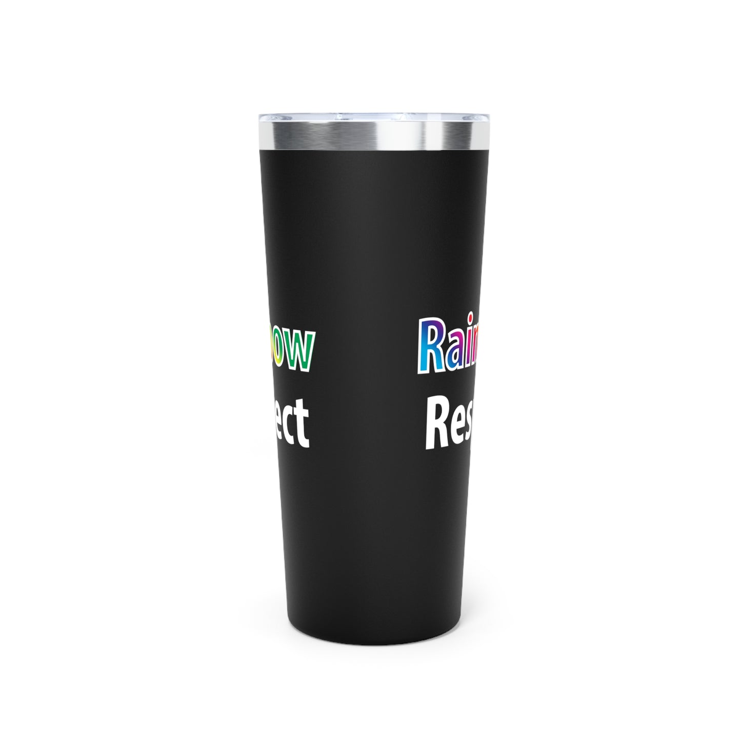 Rainbow Respect Tumbler - 22oz Copper Vacuum Insulated, Perfect for Gifts, Pride Events, Travel Mugs, Eco-Friendly Drinkware