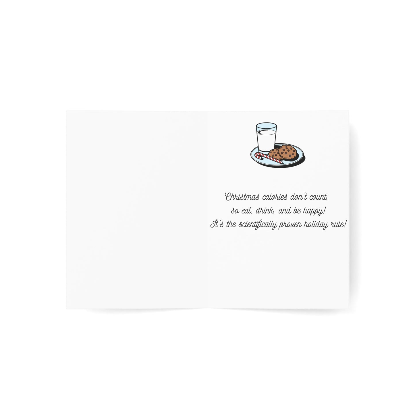 Christmas Calories Don't Count Greeting Cards