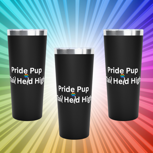 Stylish Stainless Steel Tumbler, Travel Mug, Gifts for Dog Lovers, Insulated Drinkware, Customized Coffee Cup, Pet-Themed Beverage Holder