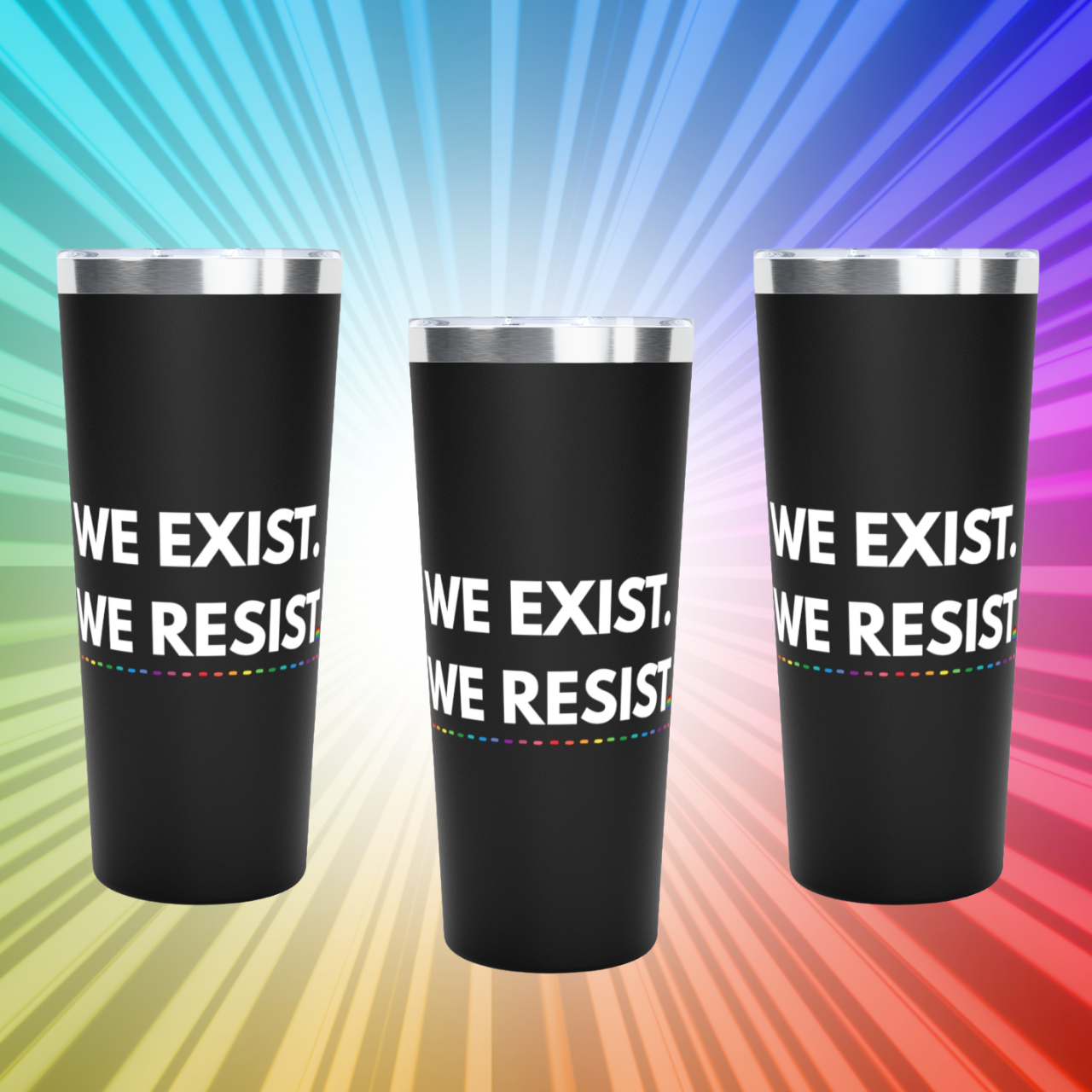 Empowered Insulated Tumbler | 22oz Travel Mug | Pride Gift | Eco-Friendly Beverage Container | LGBTQ+ Advocacy Cup
