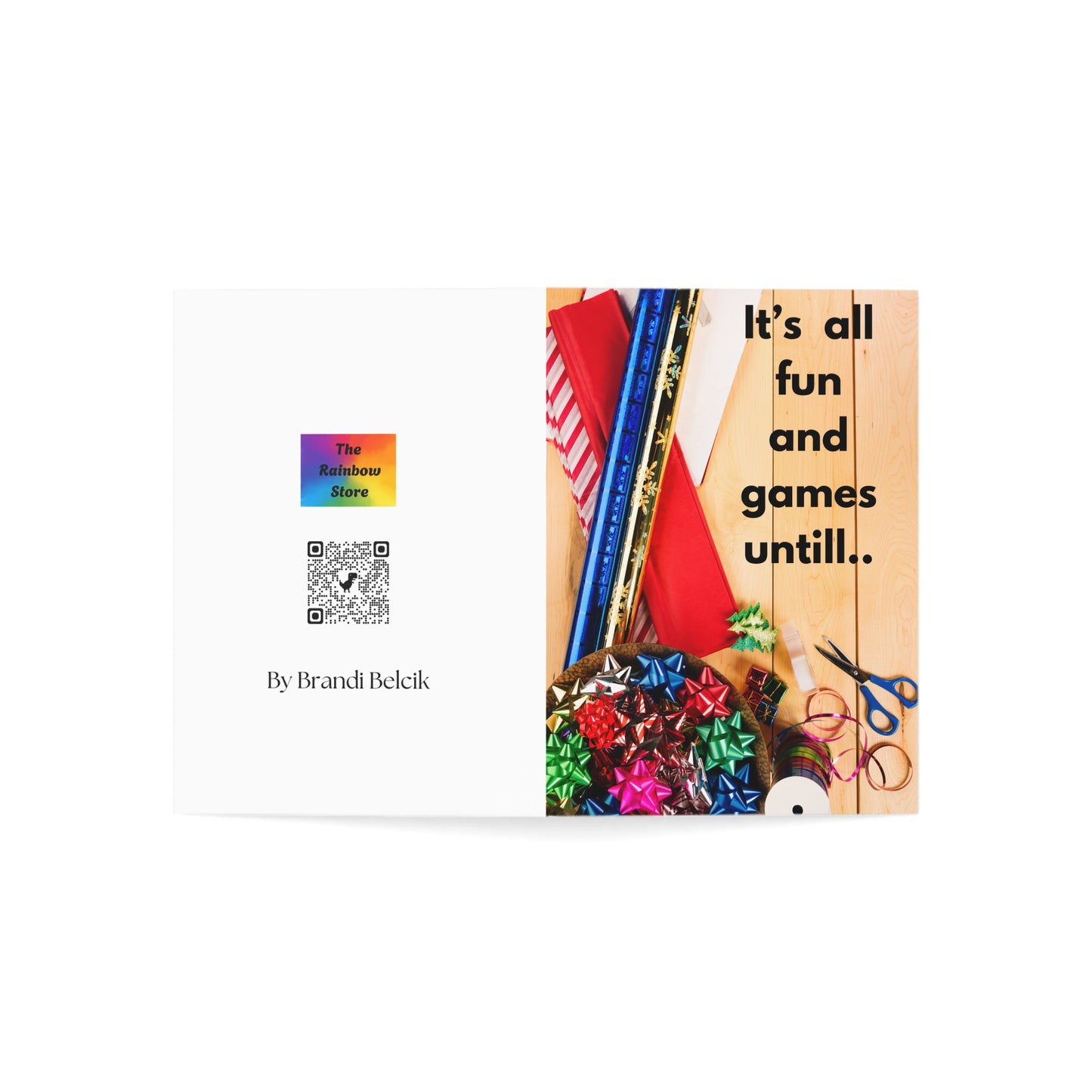 Greeting Cards - Funny Holiday Card - Wrapping Paper Humor